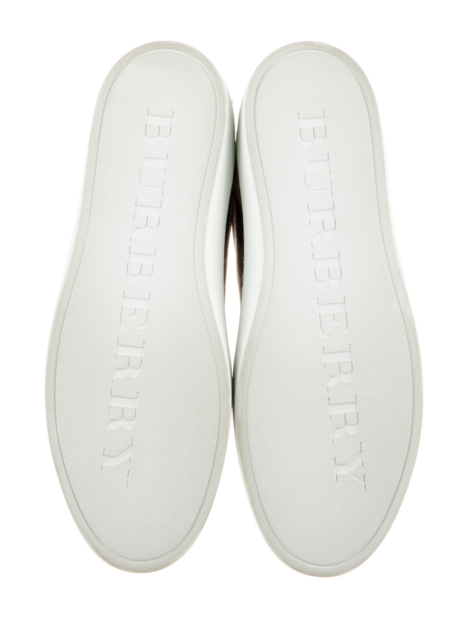 Burberry Leather Printed Sneakers